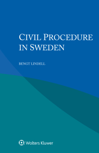 Cover image: Civil Procedure in Sweden 9789403525716