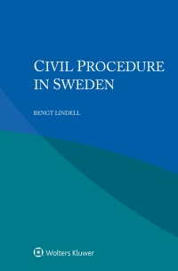 Omslagafbeelding: Civil Procedure in Sweden 9789403525716