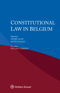 Cover image: Constitutional Law in Belgium 1st edition 9789403525822