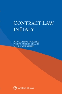 Cover image: Contract Law in Italy 9789403527000