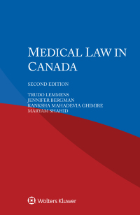 Omslagafbeelding: Medical Law in Canada 2nd edition 9789403530154
