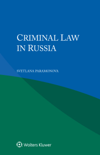 Titelbild: Criminal Law in Russia 9789403531205