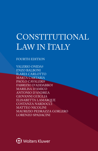 Cover image: Constitutional Law in Italy 4th edition 9789403531885