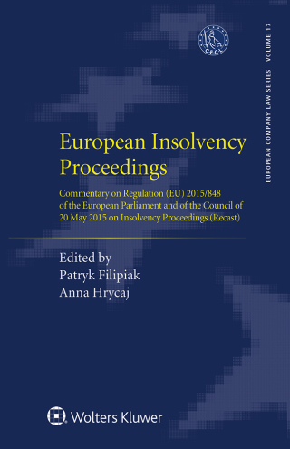 Imagen de portada: European Insolvency Proceedings 9789403534107