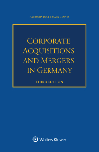 Cover image: Corporate Acquisitions and Mergers in Germany 3rd edition 9789403535050