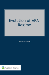 Immagine di copertina: Evolution of APA Regime 9789403535517