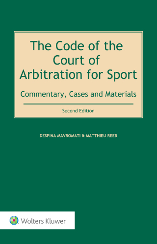 Cover image: The Code of the Court of Arbitration for Sport 2nd edition 9789403527482