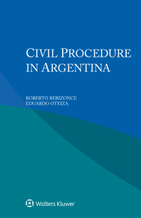 Cover image: Civil Procedure in Argentina 9789403539522