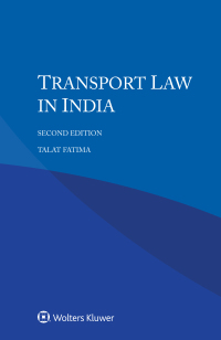 Cover image: Transport Law in India 2nd edition 9789403540047