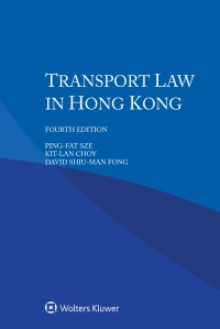 Imagen de portada: Transport Law in Hong Kong 4th edition 9789403513171