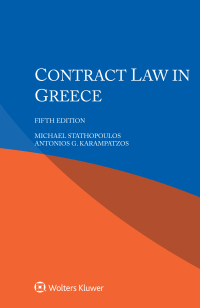 Cover image: Contract Law in Greece 5th edition 9789403542324
