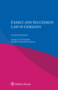 Cover image: Family and Succession Law in Germany 4th edition 9789403542522