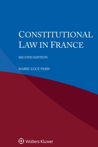 Cover image: Constitutional Law in France 2nd edition 9789403544779