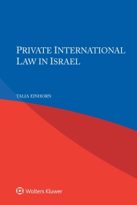 صورة الغلاف: Private International Law in Israel 9789403500065