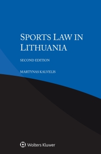 Cover image: Sports Law in Lithuania 2nd edition 9789403547886