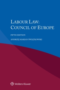 Cover image: Labour Law: Council of Europe 5th edition 9789403548074