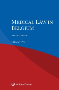 صورة الغلاف: Medical Law in Belgium 9th edition 9789403548371