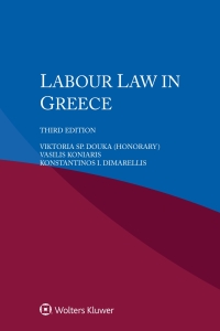 Cover image: Labour Law in Greece 3rd edition 9789403549538