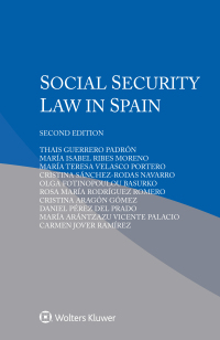 表紙画像: Social Security Law in Spain 2nd edition 9789403549002