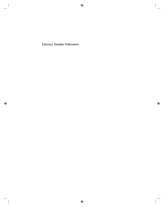 Cover image: Literacy Teacher Educators 9789462092006