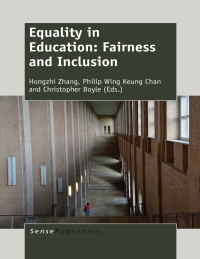 Cover image: Equality in Education: Fairness and Inclusion 9789462096929