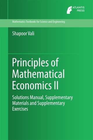 Cover image: Principles of Mathematical Economics II 9789462390874