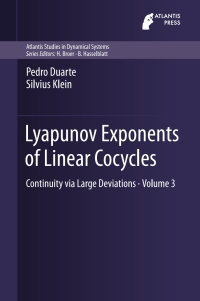 Cover image: Lyapunov Exponents of Linear  Cocycles 9789462391239