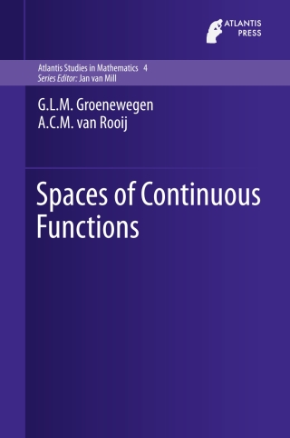 Immagine di copertina: Spaces of Continuous Functions 9789462392007