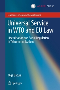 Cover image: Universal Service in WTO and EU law 9789462650800