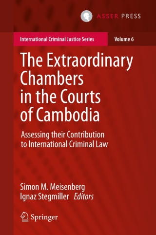 Imagen de portada: The Extraordinary Chambers in the Courts of Cambodia 9789462651043