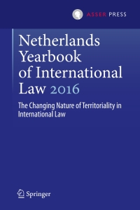 صورة الغلاف: Netherlands Yearbook of International Law 2016 9789462652064