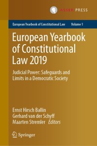 صورة الغلاف: European Yearbook of Constitutional Law 2019 9789462653580