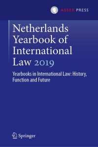 Imagen de portada: Netherlands Yearbook of International Law 2019 1st edition 9789462654020