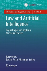 Cover image: Law and Artificial Intelligence 9789462655225