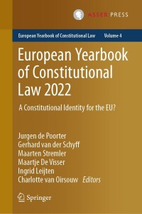 Imagen de portada: European Yearbook of Constitutional Law 2022 9789462655942
