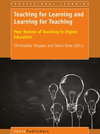 Imagen de portada: Teaching for Learning and Learning for Teaching 9789463002899