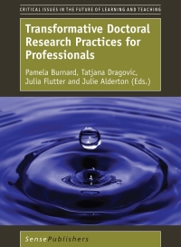 Omslagafbeelding: Transformative Doctoral Research Practices for Professionals 9789463006309