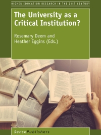 Titelbild: The University as a Critical Institution? 9789463511162