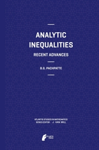 Imagen de portada: Analytic Inequalities 9789491216435