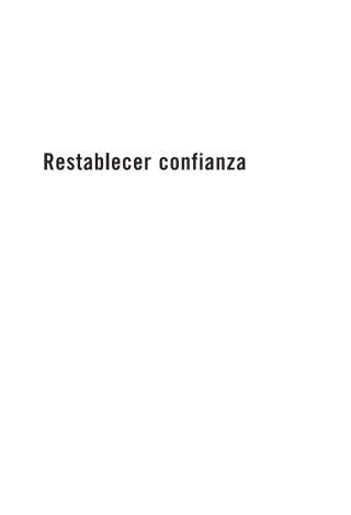 Immagine di copertina: Restablecer confianza 1st edition 9789506415730