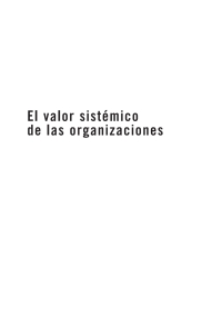 صورة الغلاف: Valor sistémico de las organizaciones, El 1st edition 9789506415747