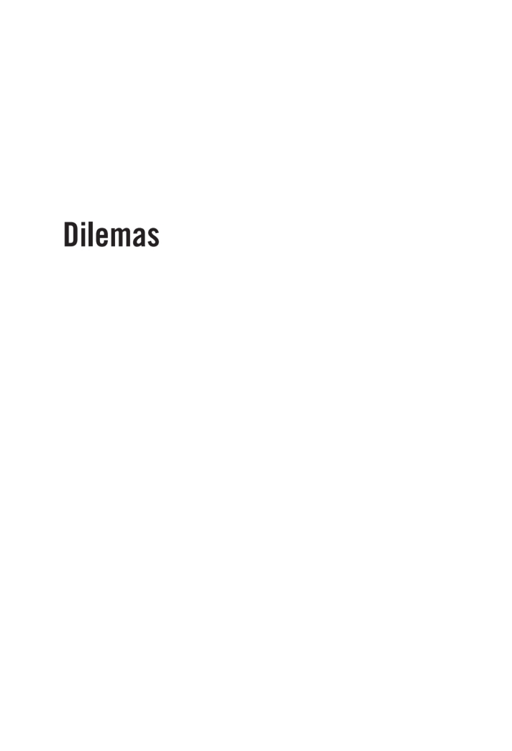 Dilemas 1st Edition