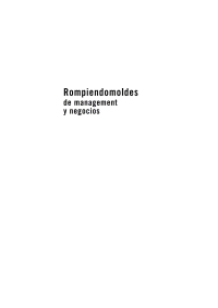 Imagen de portada: Rompiendomoldes de management y negocios 1st edition 9789506415228