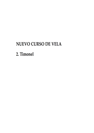 Titelbild: Nuevo Curso De Vela 2: Timonel 1st edition 9789506414955