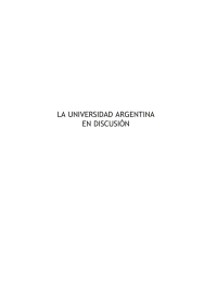 Imagen de portada: Universidad Argentina en Discusión, La 1st edition 9789506415471