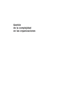 Cover image: Gestión de la complejidad en las organizaciones 1st edition 9789506414696