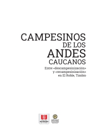 表紙画像: Campesinos de los andes caucanos entre <<descampenización>> y <<recampenización>> en El Roble, Timbío. 1st edition 9789586190763