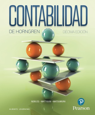 Imagen de portada: CONTABILIDAD DE HORNGREN 10th edition 9789586993067