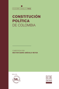 Imagen de portada: Constitución política de colombia 1st edition 9789587712704