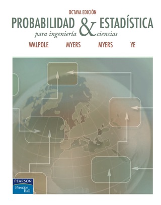 Cover image: Probabilidad y estadística para ingeniería y ciencias 8th edition 9789702609360